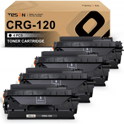 TESEN Canon 120 CRG-120 2617B001AA Compatible Toner Cartridge Black 4 Packs